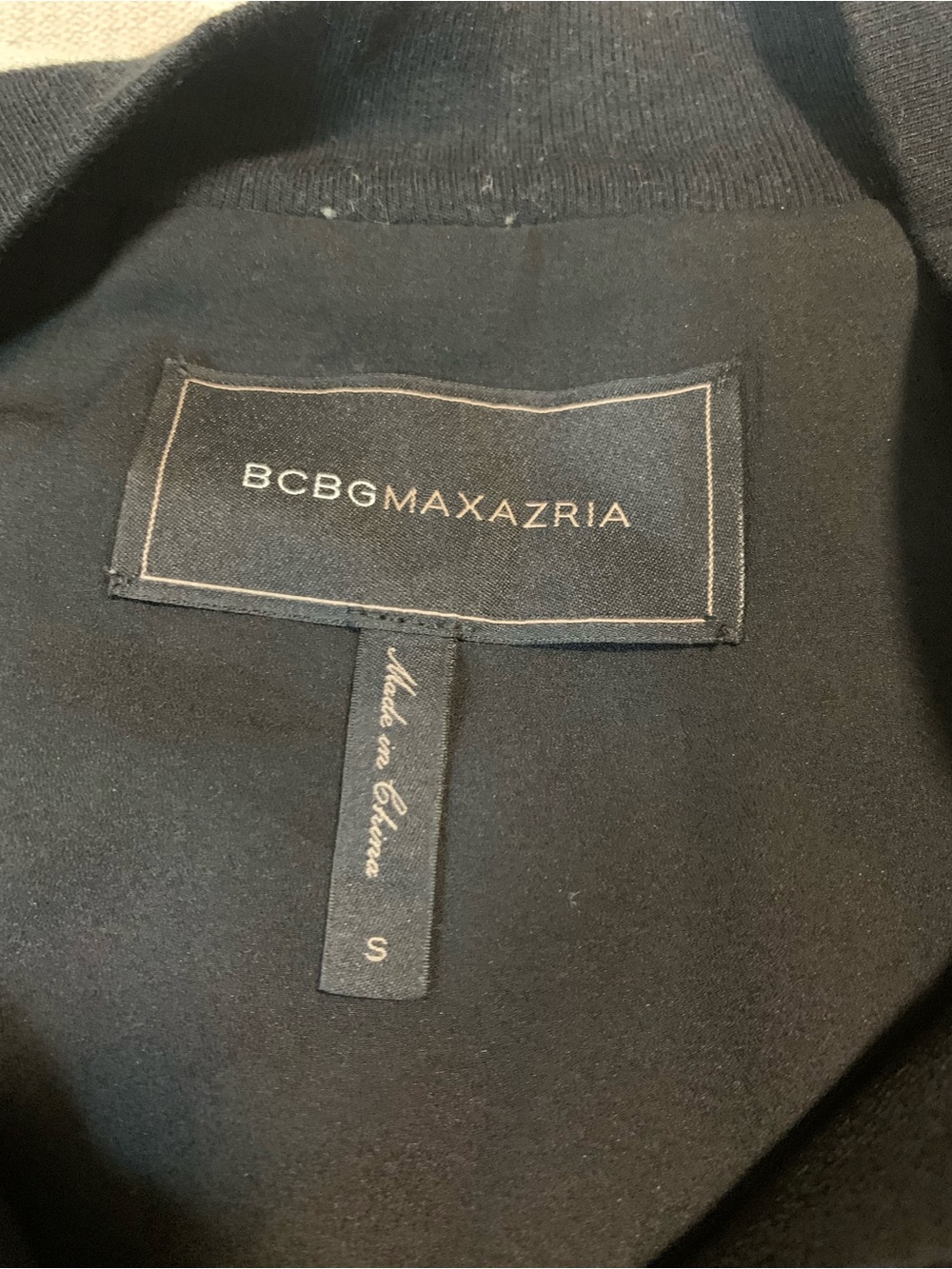 BCBGMaxAzria Black Floral Top / Bomber Jacket with Multicolor Blooms, Small - Picture 9 of 9